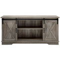 Walker Edison 58 in. Modern Farmhouse Wood TV Stand (Rustic Oak) W58SBDRO
