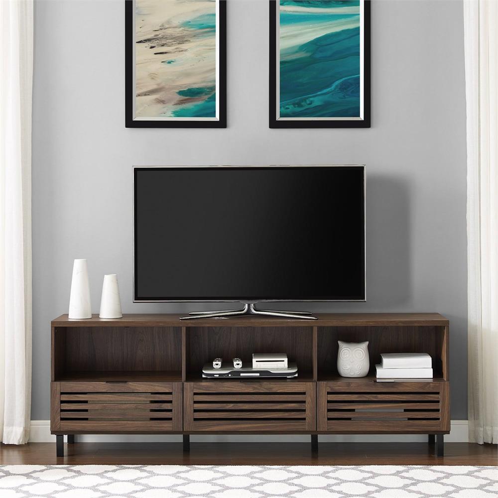 Walker Edison 70 in. Modern TV Stand (Dark Walnut) W70JACSDDW