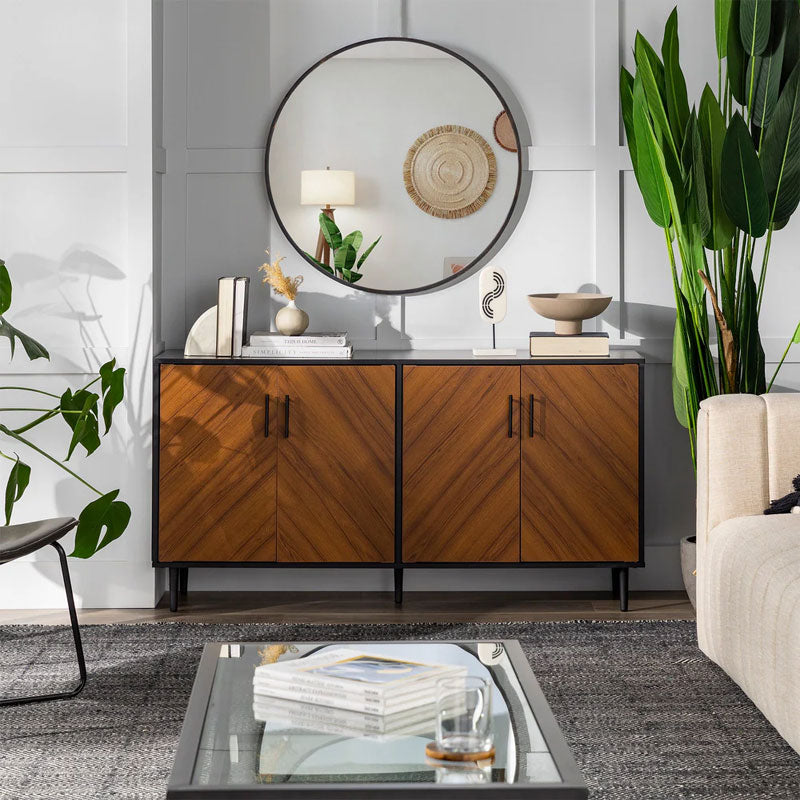 Walker Edison Hampton Buffet Sideboard TV Stand BU58HPBMACBSB