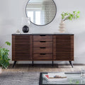 Walker Edison Havana Sliding Door Sideboard TV Stand BU59HAV4DREBDW