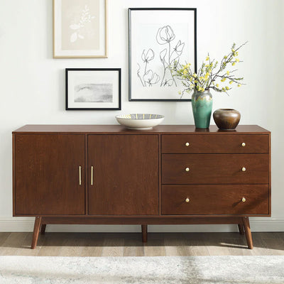 Walker Edison Mid Century Modern Console BU70MCM3DWT