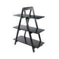 Winsome Wood 3 Tier A-Frame Shelf (Black) 20130