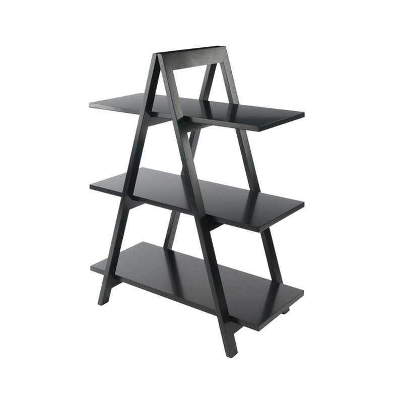 Winsome Wood 3 Tier A-Frame Shelf (Black) 20130