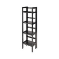 Winsome Wood 4 Tier Folding Shelf (Black) 20852