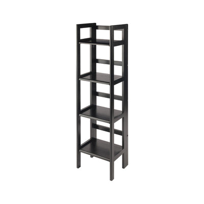 Winsome Wood 4 Tier Folding Shelf (Black) 20852