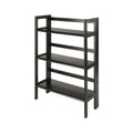 Winsome Wood 3 Tier Folding Shelf (Black) 20896