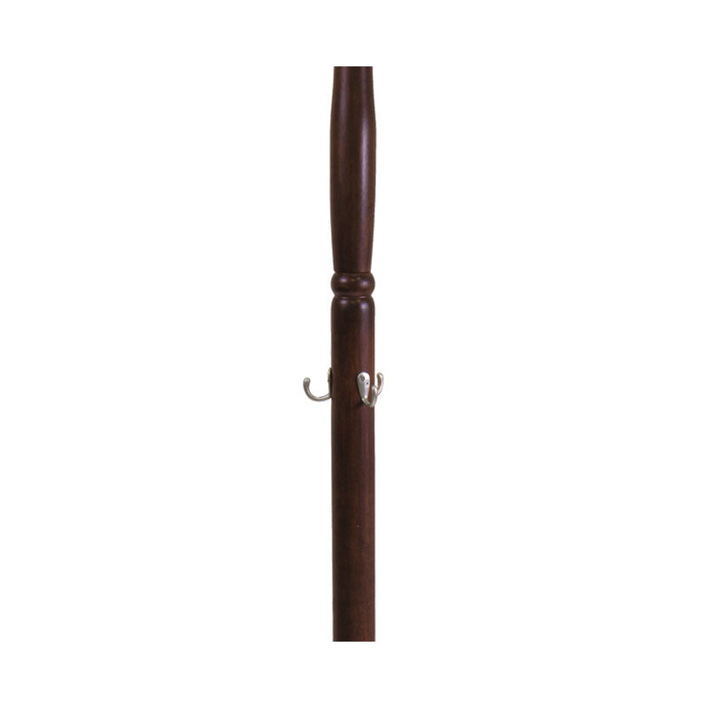 Winsome Wood Jera Coat Hanger 40972, wood coat rack pole and hooks detail