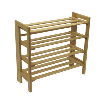 Winsome Wood 4 Tier Stackable Shoe Rack (Natural Finish) 81228