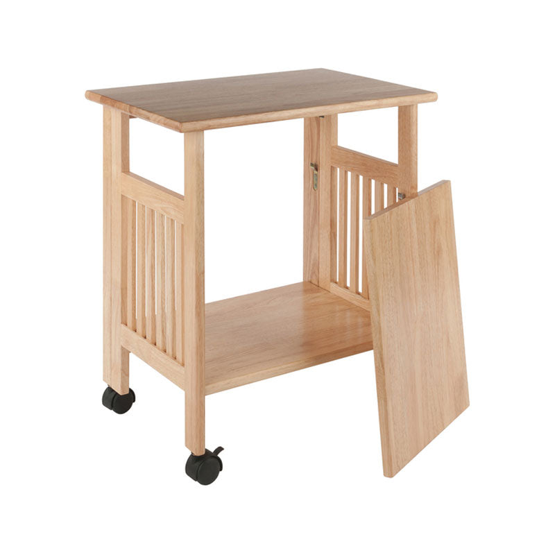 Winsome Wood Mission Printer Cart 81628, folding wood printer cart open