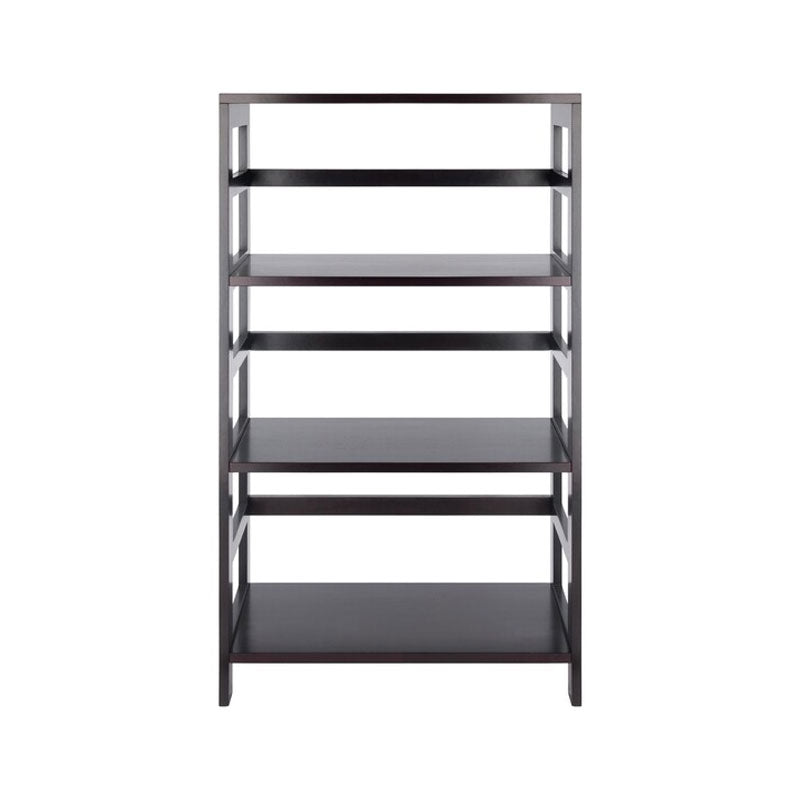 Winsome Wood Leo Extra-Wide 3-Tier Shelf 92425, tall equipment rack front view