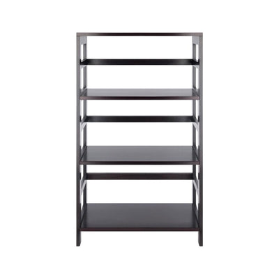 Winsome Wood Leo Extra-Wide 3-Tier Shelf 92425, tall equipment rack front view