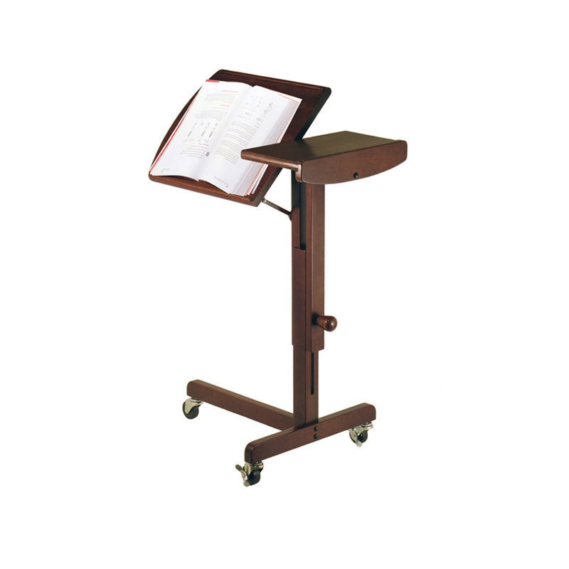 Winsome Wood Adjustable Laptop Cart 94423, mobile lectern with open book