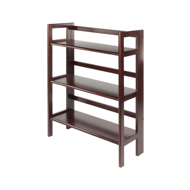 Winsome Wood 3 Tier Folding Shelf (Walnut Finish) 94896