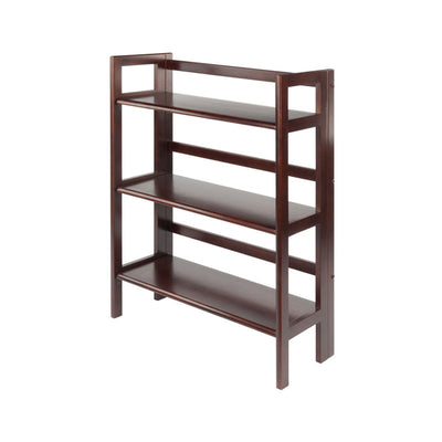 Winsome Wood 3 Tier Folding Shelf (Walnut Finish) 94896