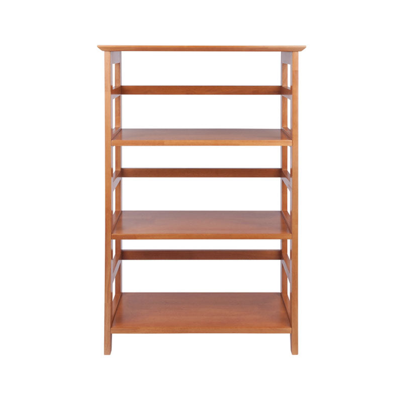 Winsome Wood Studio 4-Tier Bookshelf 99342, tall wooden media rack front view