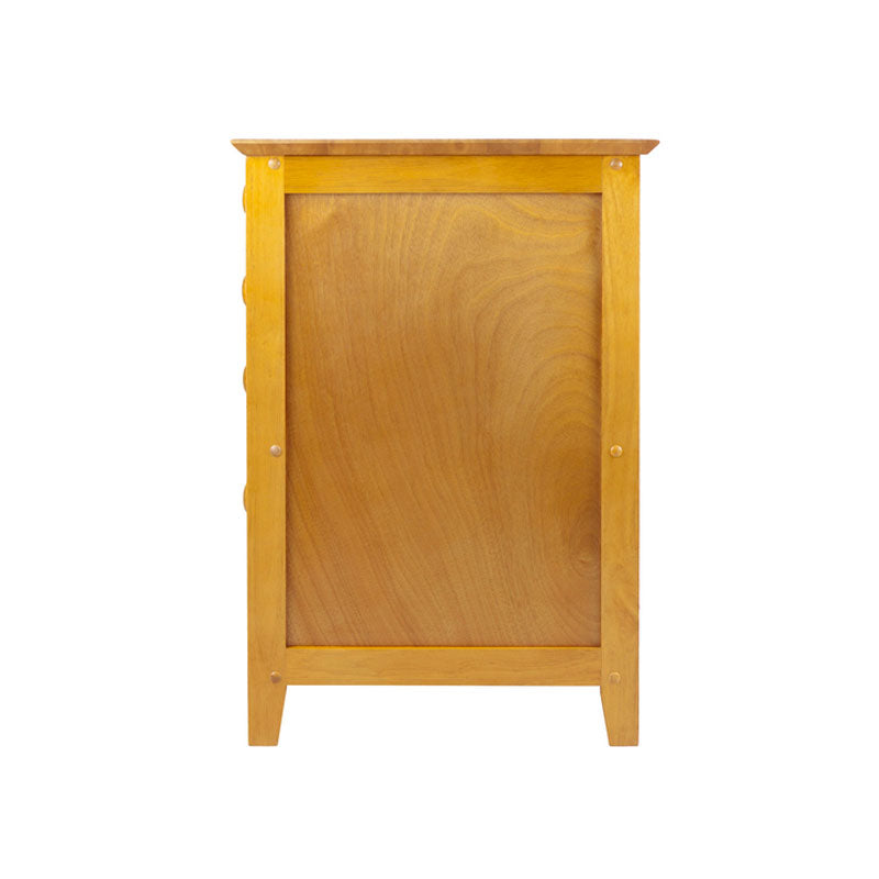 Winsome Wood Studio File Cabinet 99428, wood storage cabinet side view