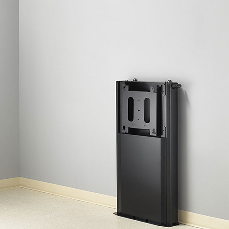 Chief XL Electric Height Adjustable Floor Support Mount XFD1U, display lift lowered position