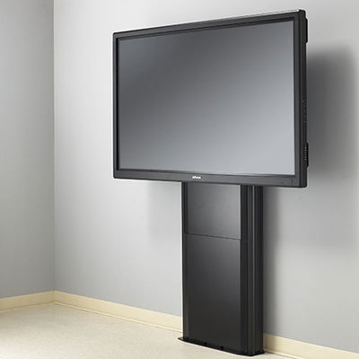 Chief XL Electric Height Adjustable Floor Support Mount XFD1U, display lift raised with display