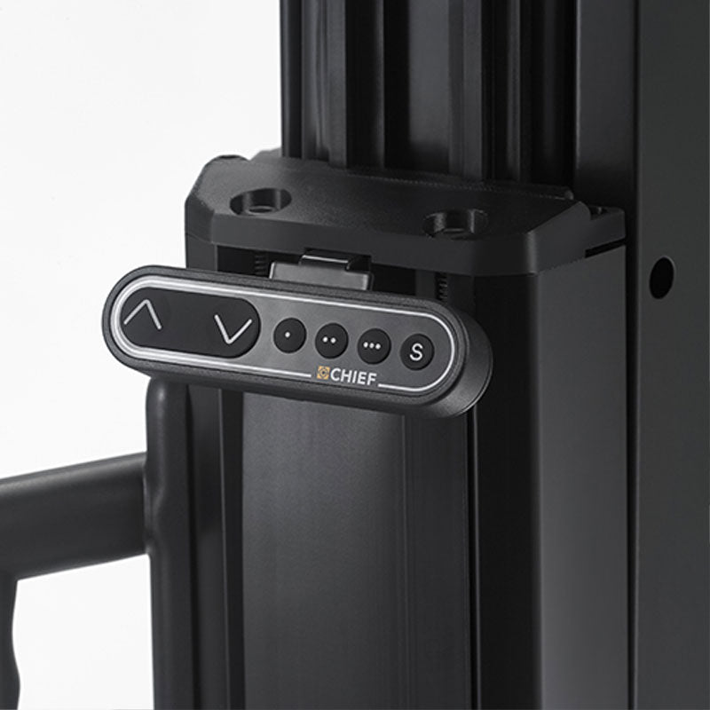 Chief Extra Large Electric Height Adjust TV Cart XPD1U, display lift control pad close-up