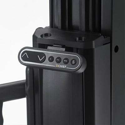 Chief Extra Large Electric Height Adjust TV Cart XPD1U, display lift control pad close-up