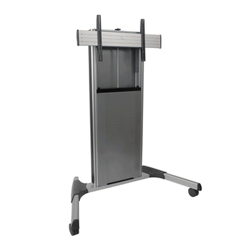 Chief FUSION XL Manual Height Adjustable Silver Mobile Cart, XPA1US