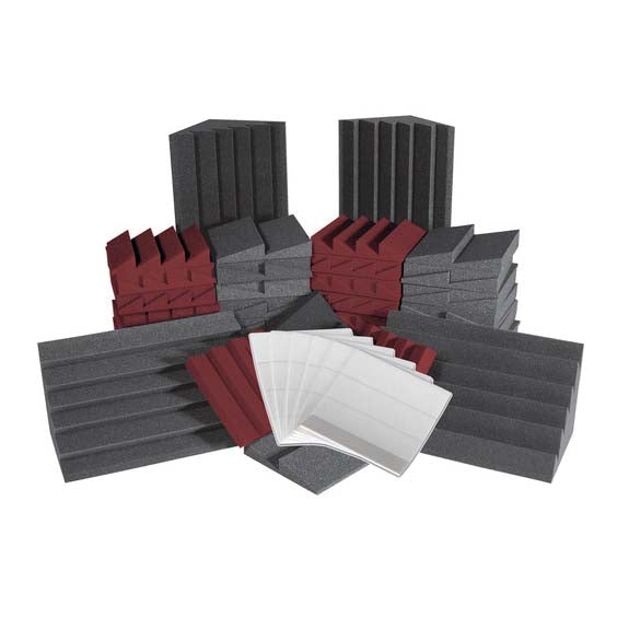 Auralex Acoustics Alpha-DST Roominator Sound Control Kit (Burgundy and Charcoal) ROOMADCHABUR