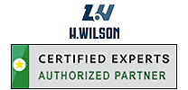 H Wilson and Luxor brand image showing partnership with StandsandMounts.com