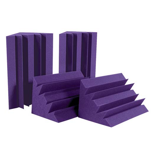 Auralex Acoustics Studiofoam Standard LENRD Bass Traps (Purple Pack of 8) LENPUR