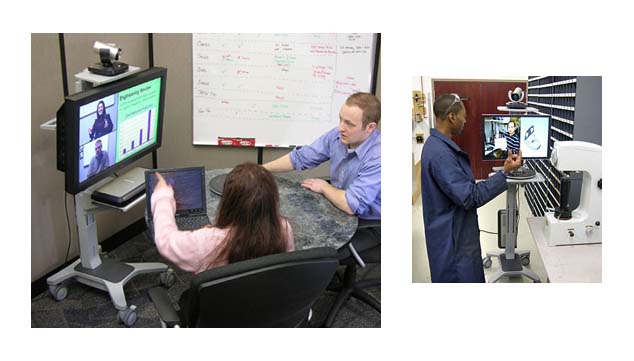 Ergotron Neo-Flex WideView Mobile Computer Cart 24-189-055, mobile workstation used for collaborative review