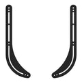 K2 Products Universal Sound Bar Speaker Mounting Bracket (Black) K2-SBB