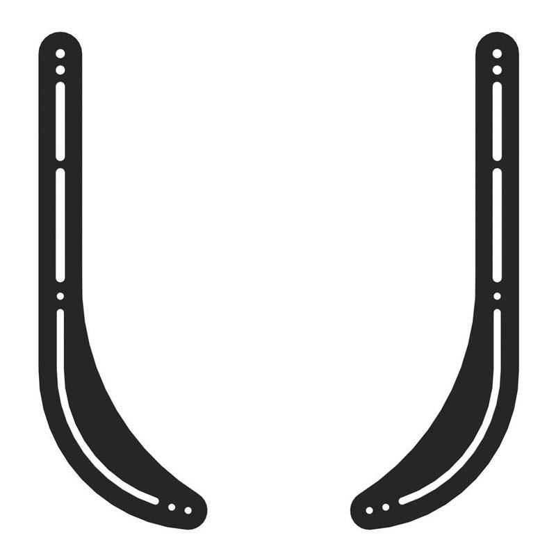 K2 Products Universal Sound Bar Speaker Mounting Bracket (Black) K2-SBB