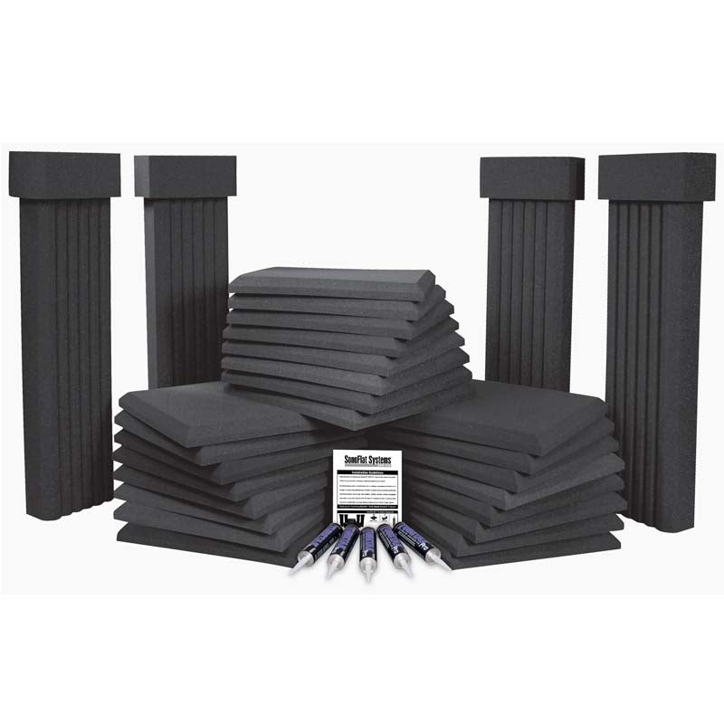 Auralex Acoustics SonoFlat Sound Control Complete Room System (Charcoal) SFS112CHA