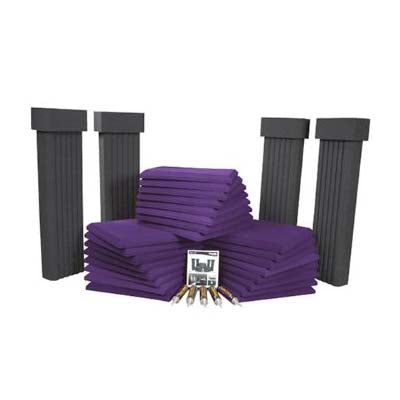 Auralex Acoustics SonoFlat Sound Control Complete Room System (Purple and Charcoal) SFS112PUR