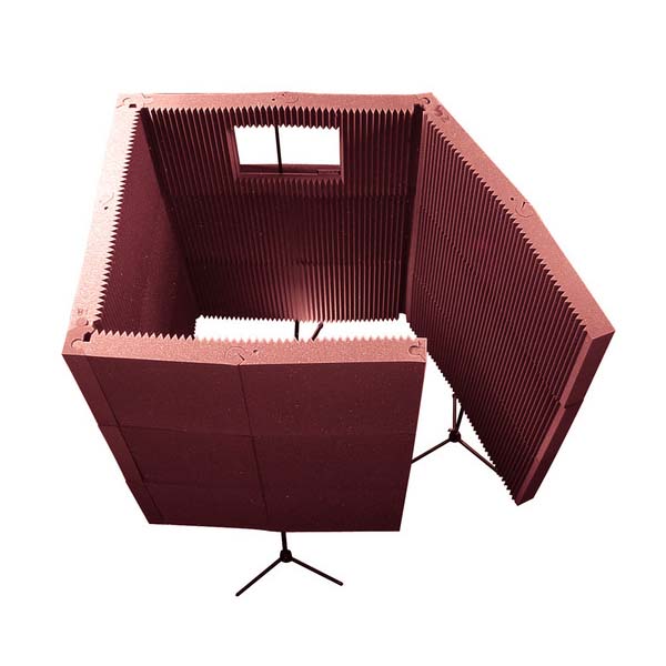 Auralex Acoustics MAX-Wall Portable Sound Absorption Recording Booth Kit (Burgundy) MAX1141BUR